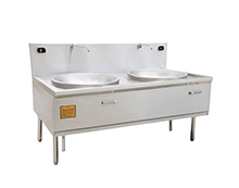 电磁双头大炒炉